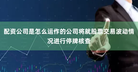 配资公司是怎么运作的公司将就股票交易波动情况进行停牌核查