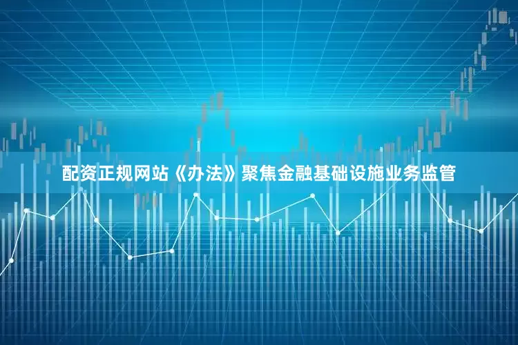 配资正规网站《办法》聚焦金融基础设施业务监管
